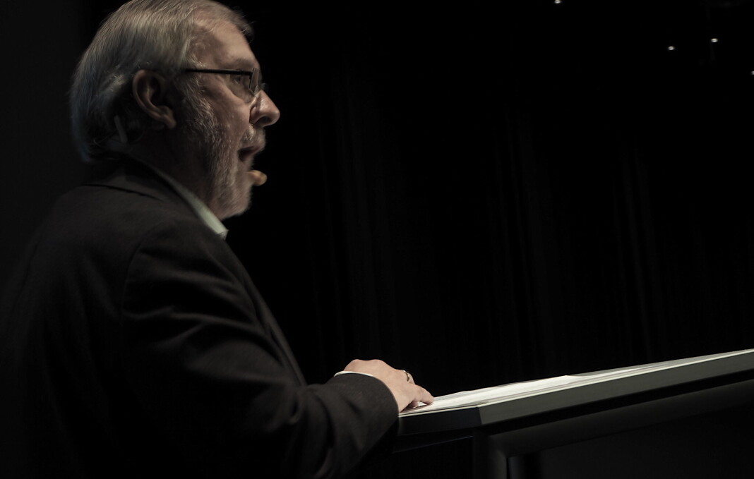 Harald Stanghelle refset regjeringen i sin siste tale som leder for Norsk Redaktørforening. Foto: Roger Aarli-Grøndalen Harald Stanghelle refset regjeringen i sin siste tale som leder for Norsk Redaktørforening. Foto: Roger Aarli-Grøndalen