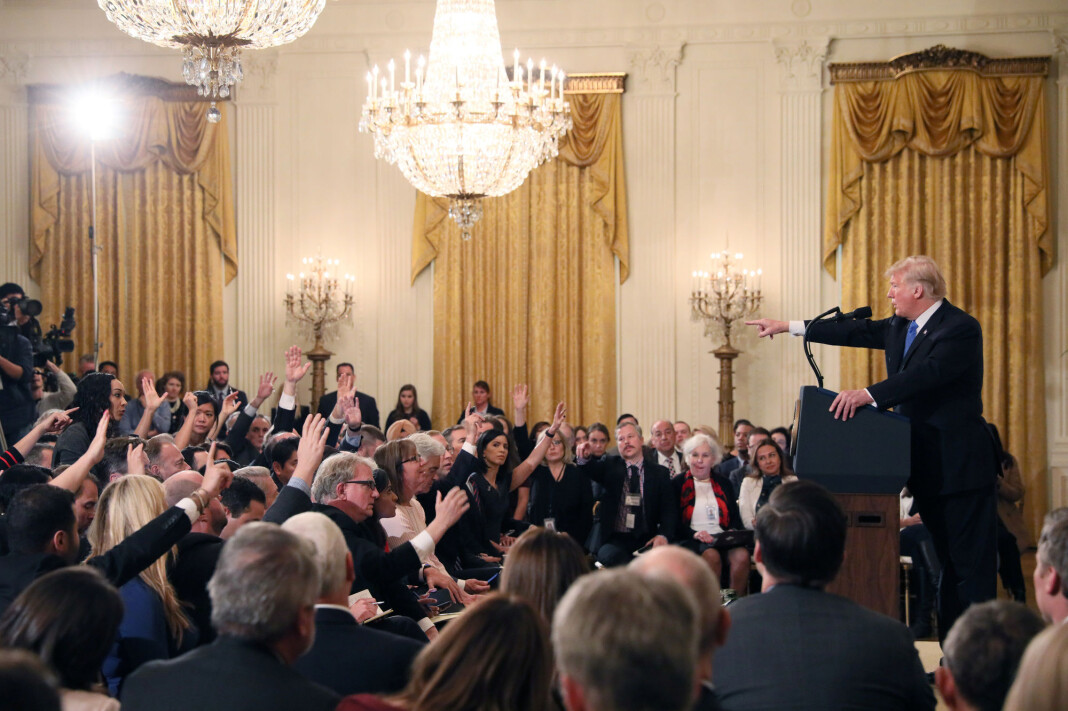 President Donald Trump under pressekonferansen onsdag. Foto: Reuters / NTB scanpix President Donald Trump under pressekonferansen onsdag. Foto: Reuters / NTB scanpix