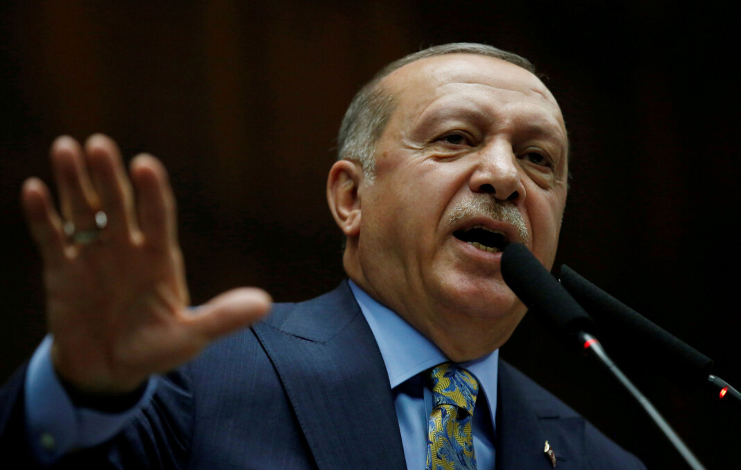 Tyrkias president Recep Tayyip Erdogan sier opptak knyttet til drapet på Jamal Khashoggi er blitt delt med USA, Saudi-Arabia, Storbritannia og flere andre land. Foto: Tumay Berkin / Reuters / NTB scanpix Tyrkias president Recep Tayyip Erdogan sier opptak knyttet til drapet på Jamal Khashoggi er blitt delt med USA, Saudi-Arabia, Storbritannia og flere andre land. Foto: Tumay Berkin / Reuters / NTB scanpix