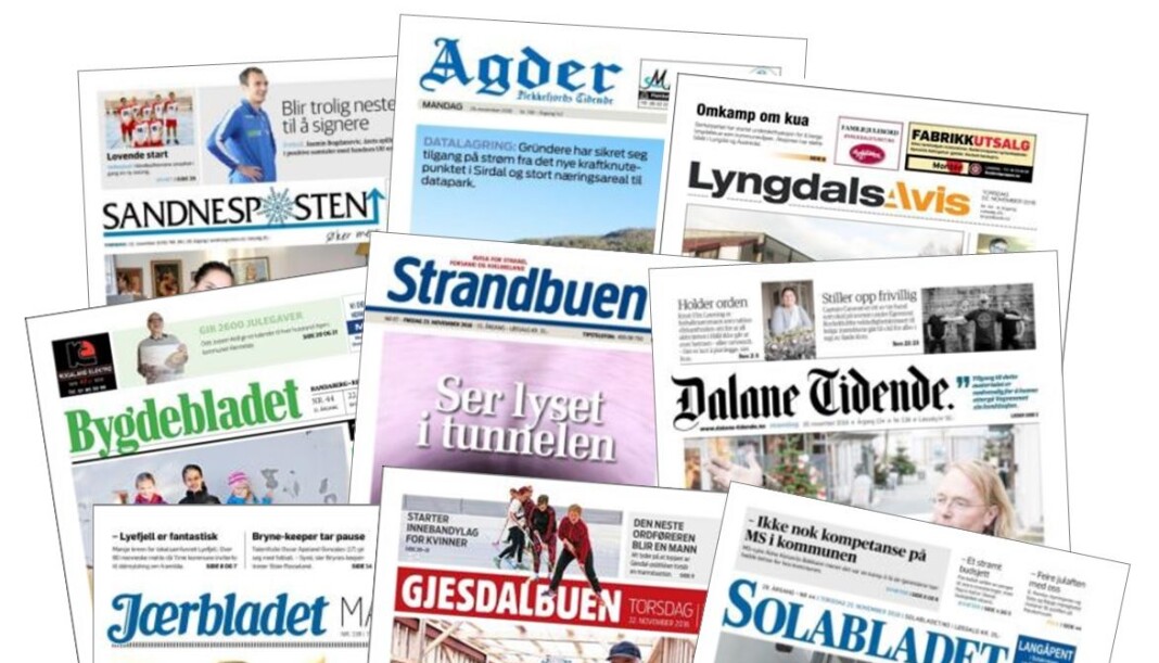 I dag eies disse avisene av Nordsjø Media. Tidlig i 2019 kan de ha blitt Amedia-aviser. I dag eies disse avisene av Nordsjø Media. Tidlig i 2019 kan de ha blitt Amedia-aviser.