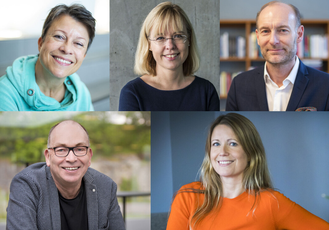 NTBs språkpris får ny jury. Øverst fra venstre: Christine Calvert i Tekstdoktor, direktør i Språkrådet Åse Wetås, Fritt Ord-direktør Knut Olav Åmås, språkansvarlig i NTB Rune Wikstøl og juryleder Therese Manus, leder i Kommunikasjonsforeningen. Foto: Thomas Brun, Heiko Junge, Mariam Butt og Håkon Mosvold Larsen / NTB scanpix NTBs språkpris får ny jury. Øverst fra venstre: Christine Calvert i Tekstdoktor, direktør i Språkrådet Åse Wetås, Fritt Ord-direktør Knut Olav Åmås, språkansvarlig i NTB Rune Wikstøl og juryleder Therese Manus, leder i Kommunikasjonsforeningen. Foto: Thomas Brun, Heiko Junge, Mariam Butt og Håkon Mosvold Larsen / NTB scanpix
