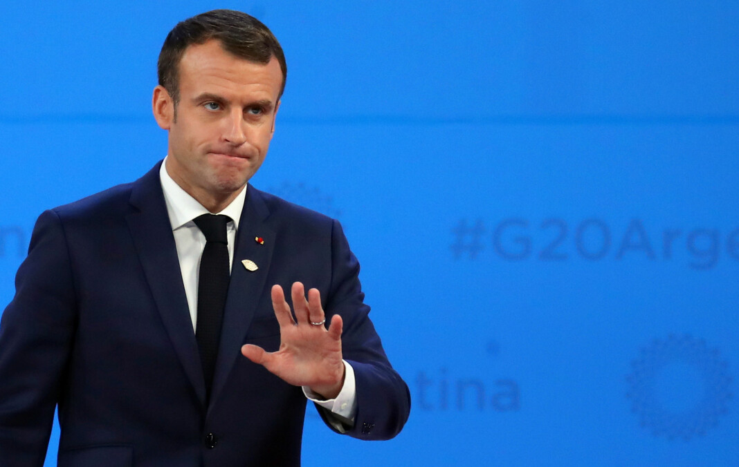 Frankrikes president Emmanuel Macron på G20-toppmøtet i Buenos Aires. Foto: Reuters / NTB scanpix