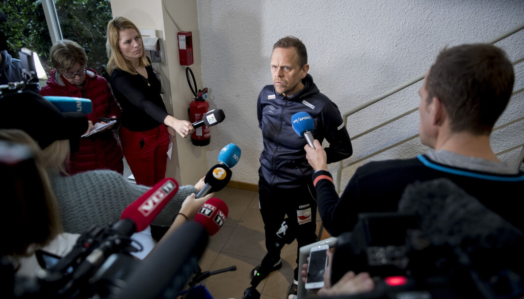 Landslagssjef Thorir Hergeirsson har valgt å skjerme sine spillere fra mediene noe mer i dagene som kommer. Foto: Vidar Ruud / NTB scanpix Landslagssjef Thorir Hergeirsson har valgt å skjerme sine spillere fra mediene noe mer i dagene som kommer. Foto: Vidar Ruud / NTB scanpix