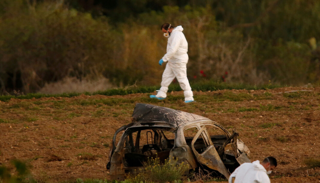 Den maltesiske gravejournalisten Daphne Caruana Galizia ble drept av en bilbombe 16. oktober 2017. Saken er fortsatt under etterforskning. Arkivfoto: Darrin Zammit Lupi / Reuters / NTB scanpix Den maltesiske gravejournalisten Daphne Caruana Galizia ble drept av en bilbombe 16. oktober 2017. Saken er fortsatt under etterforskning. Arkivfoto: Darrin Zammit Lupi / Reuters / NTB scanpix