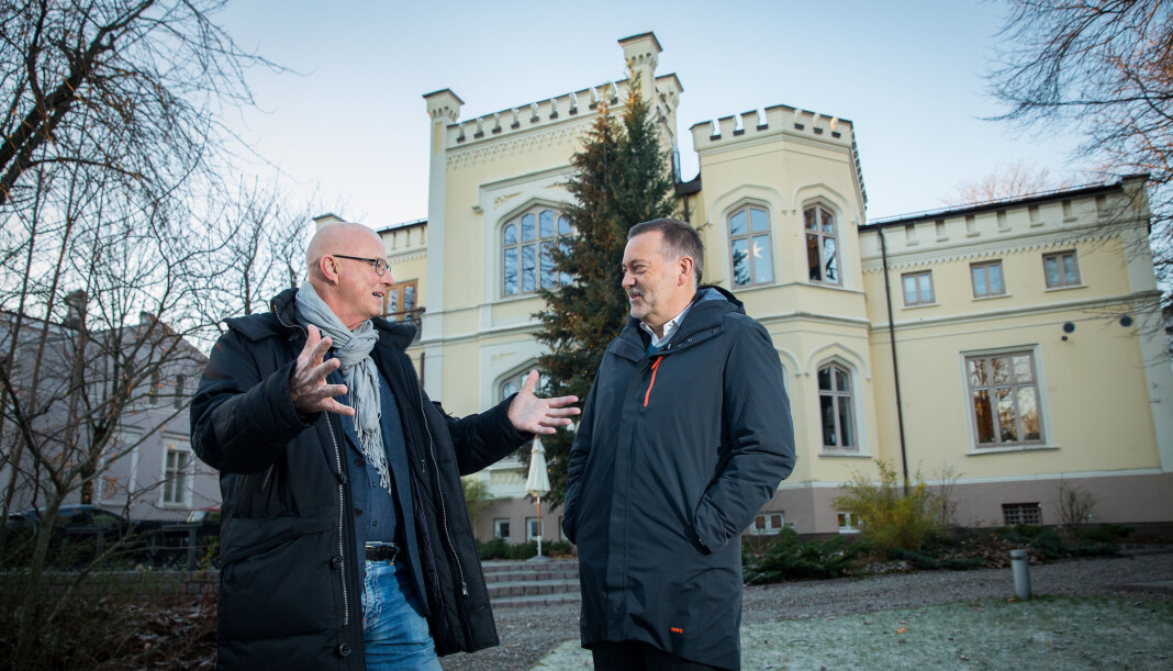 Terje Svabø og Jan-Erik Larsen ser fram til å samarbeide. Foto: Espen Solli Terje Svabø og Jan-Erik Larsen ser fram til å samarbeide. Foto: Espen Solli