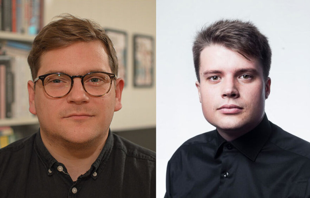 Nils Martin Silvola (t.v) og Eskil Wie Furunes vil begge være på plass i Journalisten i løpet av årets første måneder. Foto: Privat / Adrian Nielsen/Universitas Nils Martin Silvola (t.v) og Eskil Wie Furunes vil begge være på plass i Journalisten i løpet av årets første måneder. Foto: Privat / Adrian Nielsen/Universitas