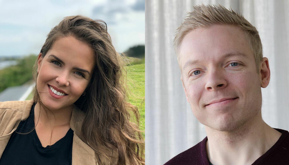 Karen Anna Kleppe og Ivar Lid Riise har begge fått faste jobber i TV 2. Foto: Privat