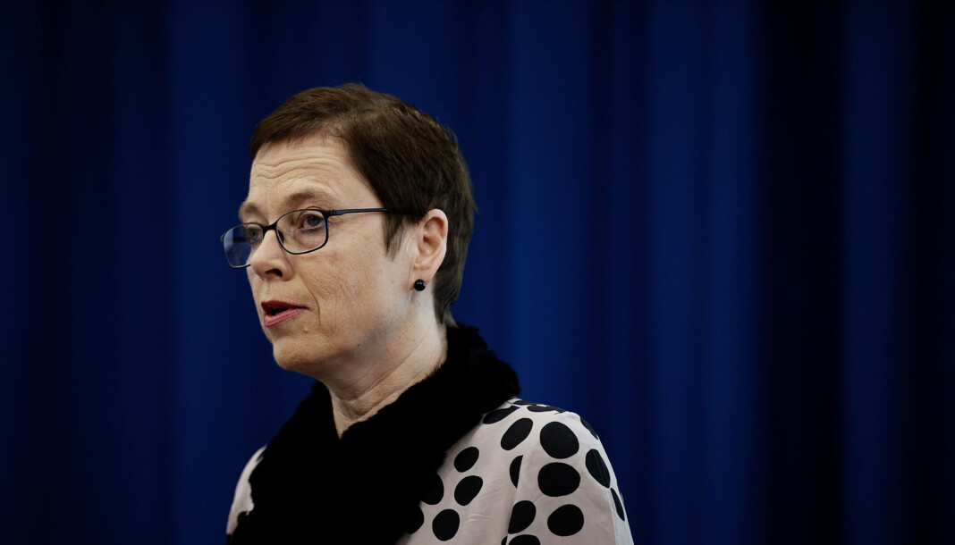 Medietilsynet-direktør Mari Velsand er glad for at den nye mediemeldingen nå kommer. Foto: Andrea Gjestvang Medietilsynet-direktør Mari Velsand er glad for at den nye mediemeldingen nå kommer. Foto: Andrea Gjestvang