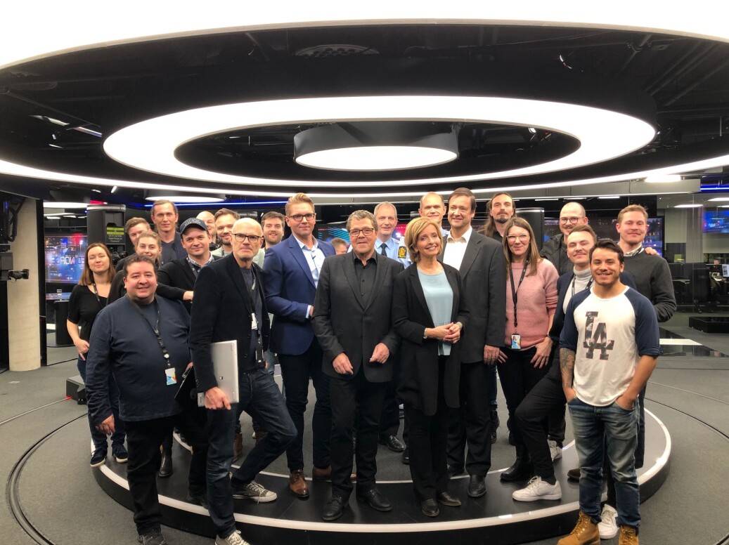 «Åsted Norge»-redaksjonen får ros av TV 2-sjef Olav T. Sandnes. Foto: TV 2 «Åsted Norge»-redaksjonen får ros av TV 2-sjef Olav T. Sandnes. Foto: TV 2