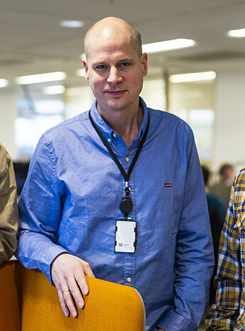 Leder i visuell avdeling i Aftenposten, Eirik Wallem Fossan. Foto: Kristine Lindebø Leder i visuell avdeling i Aftenposten, Eirik Wallem Fossan. Foto: Kristine Lindebø