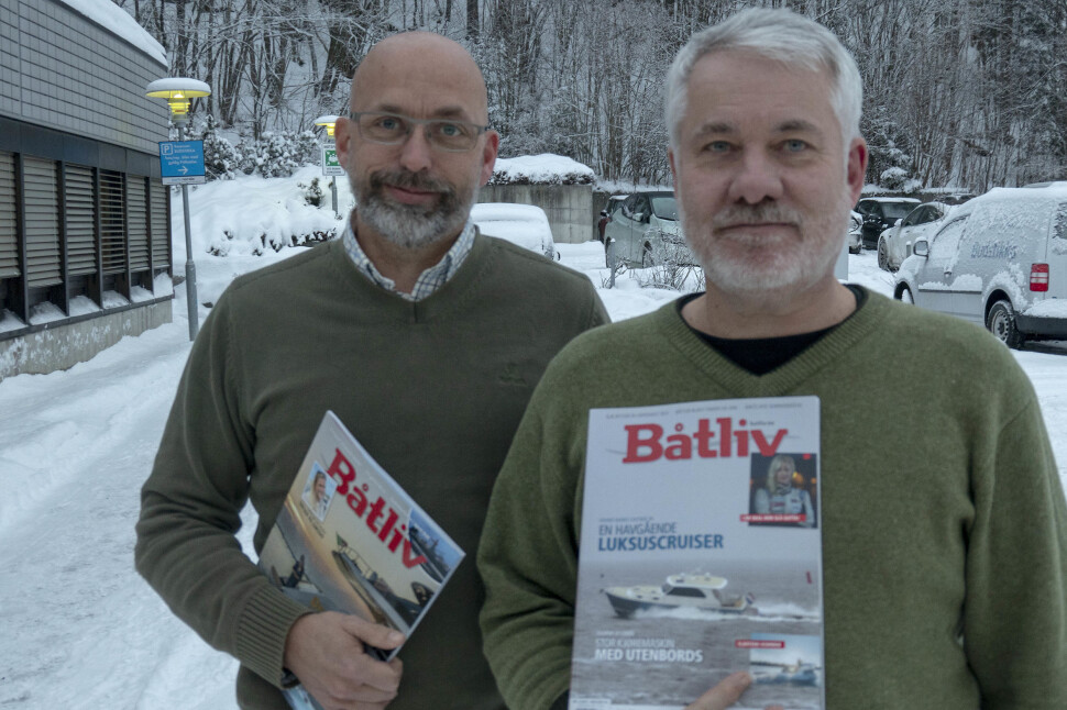 Redaksjonssjef Jørn Finsrud (t.v.) og redaktør Ole Henrik Nissen-Lie i Båtliv får delta på båtpolitisk seminar likevel. Foto: Privat Redaksjonssjef Jørn Finsrud (t.v.) og redaktør Ole Henrik Nissen-Lie i Båtliv får delta på båtpolitisk seminar likevel. Foto: Privat