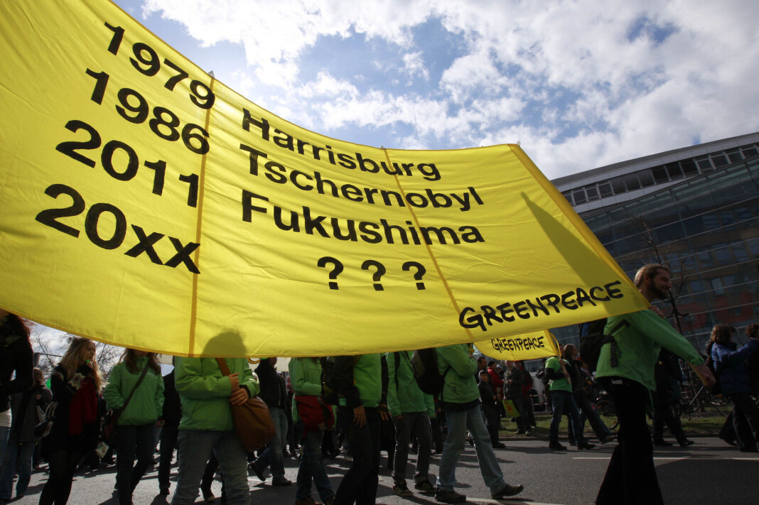 Greenpeace-aktivister demonstrerer mot atomkraft i Tyskland. Arkivfoto: Reuters / NTB scanpix Greenpeace-aktivister demonstrerer mot atomkraft i Tyskland. Arkivfoto: Reuters / NTB scanpix