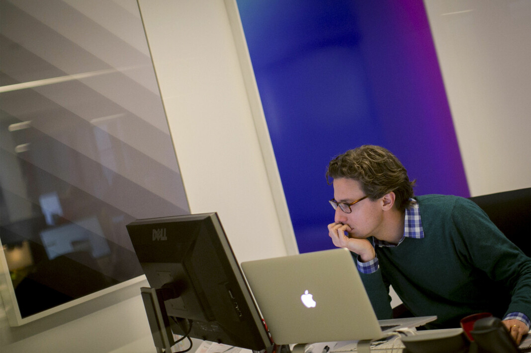 BuzzFeed-grunnlegger og administrerende direktør Jonah Peretti på sitt kontor i New York. Foto: Reuters / NTB scanpix