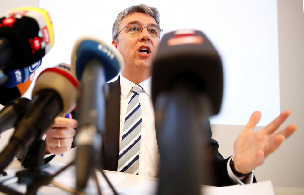 Andreas Mundt, sjefen for det tyske konkurransetilsynet, vil begrense hvilke data Facebook kan samle inn. Foto: Reuters / NTB scanpix Andreas Mundt, sjefen for det tyske konkurransetilsynet, vil begrense hvilke data Facebook kan samle inn. Foto: Reuters / NTB scanpix