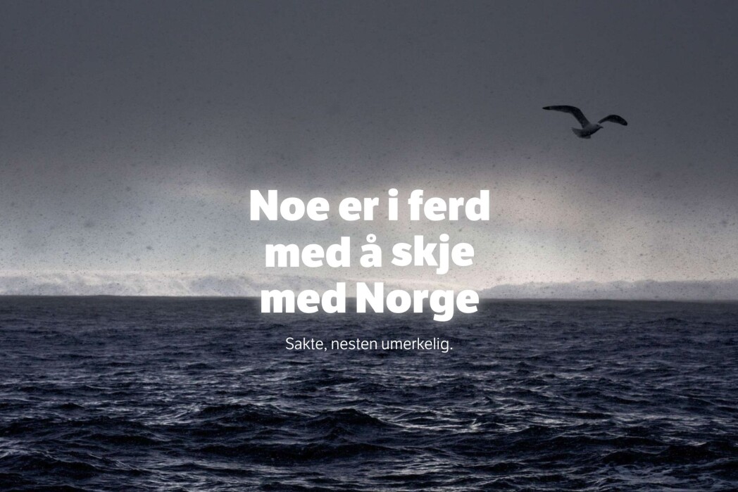 Slik åpnet NRK-saken Jakten på klimaendringene. Foto: Skjermdump, NRK.no Slik åpnet NRK-saken Jakten på klimaendringene. Foto: Skjermdump, NRK.no