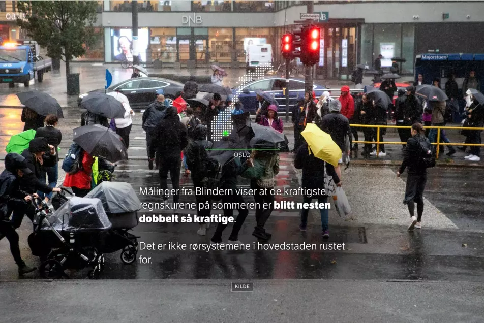 Enkel grafikk viser hvor i landet vi er, ellers er det så lite «stæsj» som mulig i saken. Foto: Patrick Da Silva Sæther / Skjermdump, NRK.no