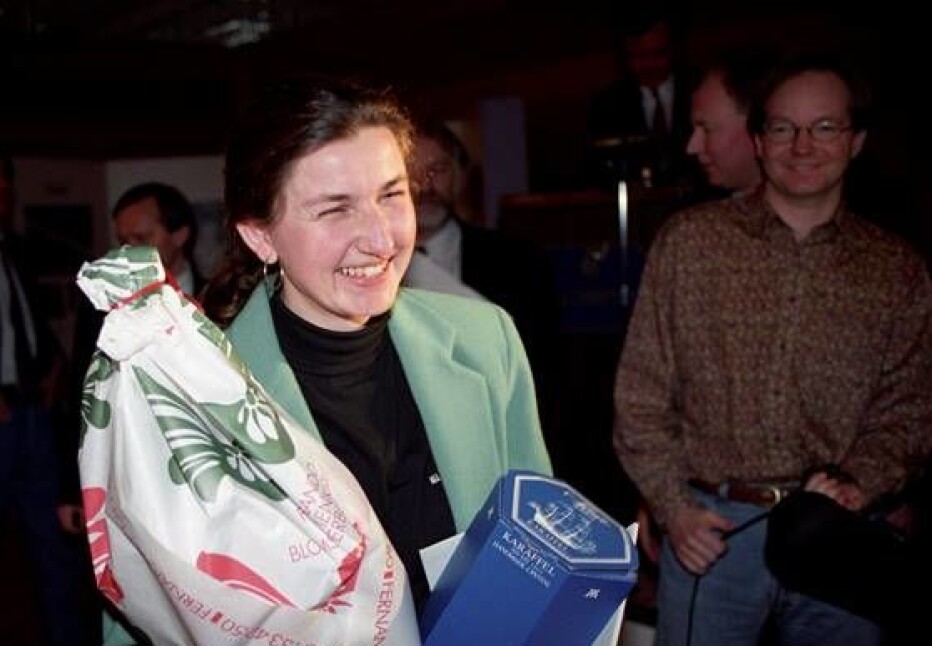 Karina Jensen etter at hun vant Årets bilde i 1992. Foto: Aftenposten Karina Jensen etter at hun vant Årets bilde i 1992. Foto: Aftenposten