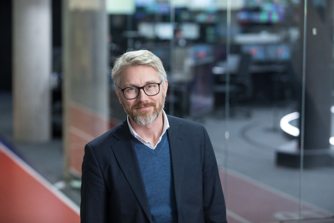 Sjefredaktør og administrerende direktør i TV 2, Olav T. Sandnes. Sjefredaktør og administrerende direktør i TV 2, Olav T. Sandnes.