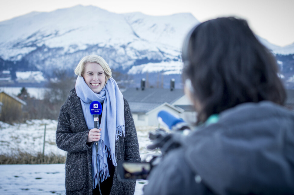 Nær 600 har fått tilbud om studieplass ved en av landets journalistikkutdanninger. Her studenter ved Høgskulen i Volda.