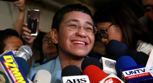Filippinsk journalist ut mot Duterte etter pågripelse