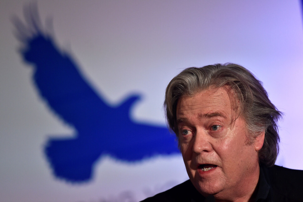 Tidligere Breitbart-redaktør og Trump-rådgiver Steve Bannon blir trekkplaster for Nordiske Mediedager i Bergen. Her er han fotografert i Roma i februar i år. Foto: Reuters / NTB scanpix Tidligere Breitbart-redaktør og Trump-rådgiver Steve Bannon blir trekkplaster for Nordiske Mediedager i Bergen. Her er han fotografert i Roma i februar i år. Foto: Reuters / NTB scanpix