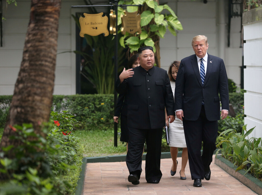 Torsdag møttes Kim Jong-un og Donald Trump til den andre og viktigste dagen under toppmøtet i Hanoi. Foto:Leah Millis / Reuters / NTB scanpix Torsdag møttes Kim Jong-un og Donald Trump til den andre og viktigste dagen under toppmøtet i Hanoi. Foto:Leah Millis / Reuters / NTB scanpix