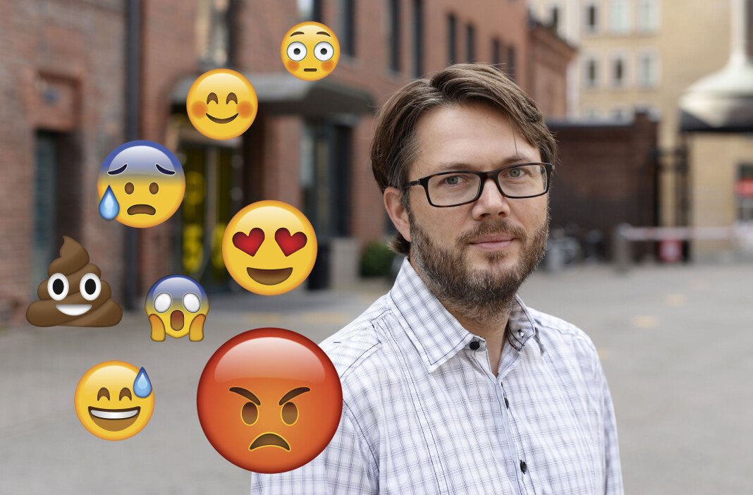 Yngve Benestad Hågvar ved Oslomet har forsket på Dagbladet og NRK Nyheters retorikk i sosiale medier. Fotomontasje. Foto: Sonja Balci/Oslomet/emojiisland.com Yngve Benestad Hågvar ved Oslomet har forsket på Dagbladet og NRK Nyheters retorikk i sosiale medier. Fotomontasje. Foto: Sonja Balci/Oslomet/emojiisland.com