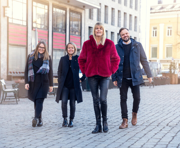 Disse skal lede Mastiff: Fra venstre Heidi Hegvik, Hege Vik Hansen, Kathrine Haldorsen og Jostein Olseng. Foto: Espen Solli/Mastif
