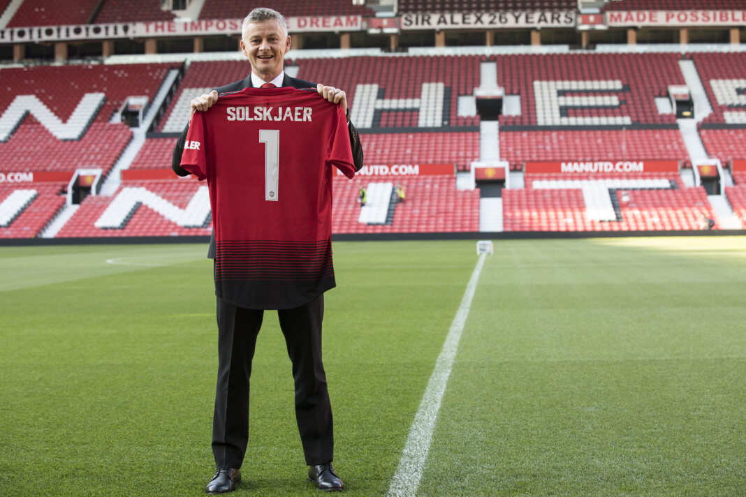 Torsdag ble det klart at Ole Gunnar Solskjær har blitt Manchester United-manager permanent. 46-åringen har signert en treårskontrakt med rødtrøyene. Foto: Nina E. Rangøy / NTB scanpix Torsdag ble det klart at Ole Gunnar Solskjær har blitt Manchester United-manager permanent. 46-åringen har signert en treårskontrakt med rødtrøyene. Foto: Nina E. Rangøy / NTB scanpix