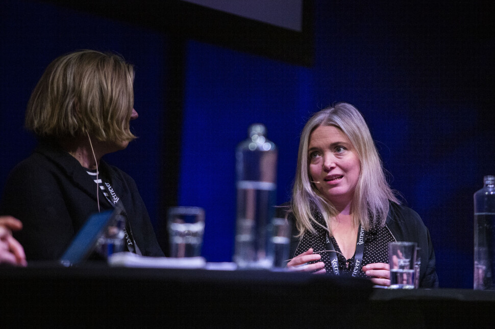 Tone Sofie Aglen, kommentator i VG. Her i en debatt under Skup 2019. Arkivfoto: Kristine Lindebø Tone Sofie Aglen, kommentator i VG. Her i en debatt under Skup 2019. Arkivfoto: Kristine Lindebø