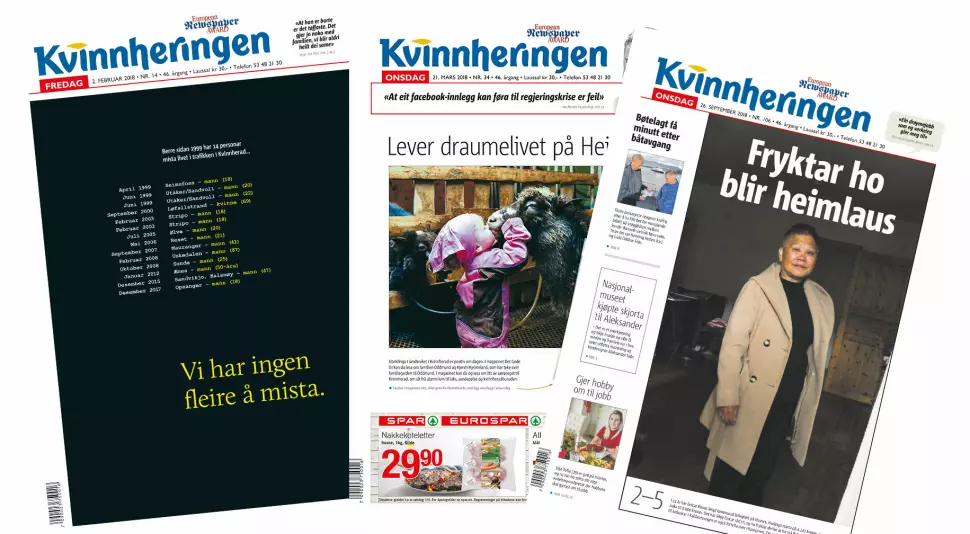 I en klasse for seg selv: lokalavisa Kvinnheringen er kårets til Årets lokalavis.