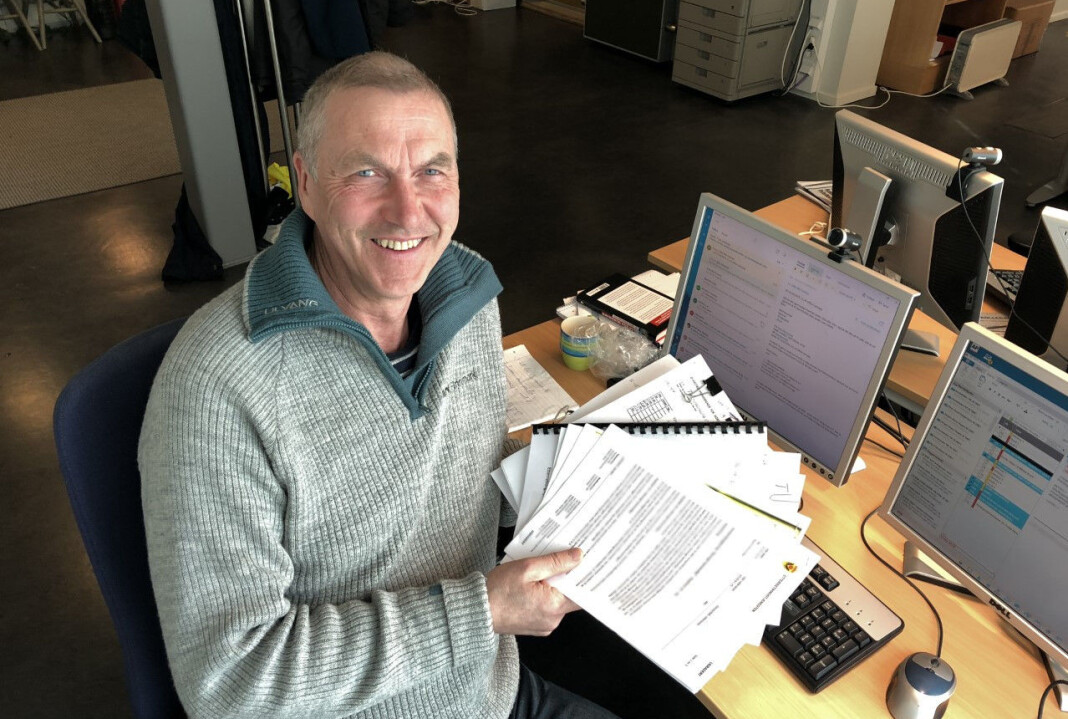 NRK-journalist Bård Wormdal er synlig fornøyd. Dokumentene han først ba om innsyn i i 2013, har kommet fram. Foto: Knut-Sverre Horn NRK-journalist Bård Wormdal er synlig fornøyd. Dokumentene han først ba om innsyn i i 2013, har kommet fram. Foto: Knut-Sverre Horn
