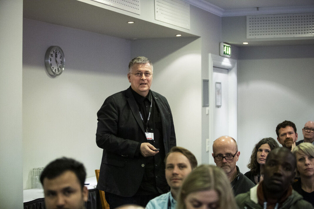 Henk van Ess er ekspert på internett-research, og delte sine tips på Skup. Foto: Kristine Lindebø Henk van Ess er ekspert på internett-research, og delte sine tips på Skup. Foto: Kristine Lindebø