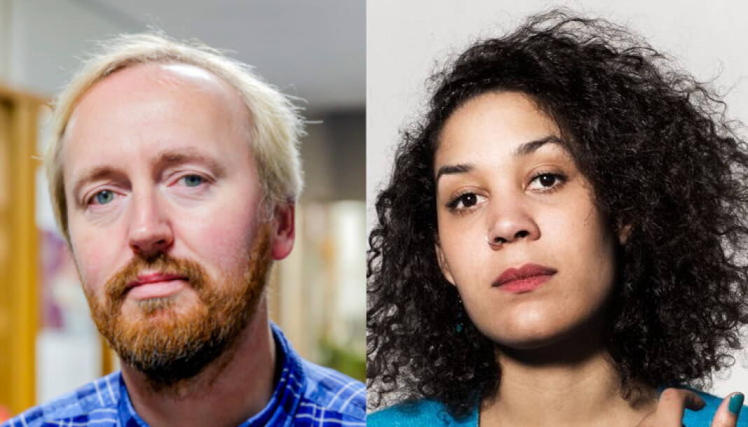 Rune Berglund Steen, leder for Antirasistisk senter og Camara Lundestad Joof, scenekunstner og dramatiker, er to av de norske stemmene som takker nei til å delta i Aarebrot-samtalen under Nordiske Mediedager. Foto: NTB scanpix / Maria Gossé (Creative Commons-lisens) Rune Berglund Steen, leder for Antirasistisk senter og Camara Lundestad Joof, scenekunstner og dramatiker, er to av de norske stemmene som takker nei til å delta i Aarebrot-samtalen under Nordiske Mediedager. Foto: NTB scanpix / Maria Gossé (Creative Commons-lisens)
