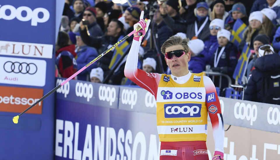 NRK må dele vintersportrettighetene med NENT. Her langrennsutøver Johannes Høsflot Klæbo. Foto: NTB scanpix
