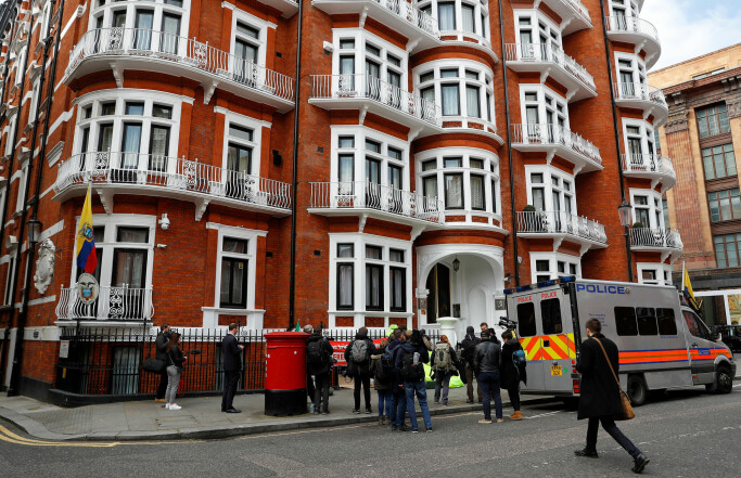 Ecuadors ambassade i London.