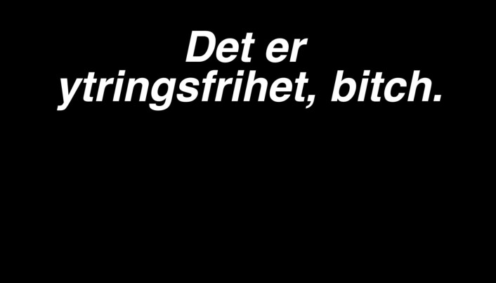 Bildene er gjengitt med tillatelse. – Det er jo til støtte for anmelderen. Det var ment som harselering av hatet anmelderne har fått, sier Andreas Gregersen, som har vært instruktør på Skirevyen i år. Han skulle gjerne ønsket Aftenpostens revyanmeldelser var mindre tabloide og mer teaterfaglige, og er også kritisk til bruken av terningkast på ungdom. – Men det er elevene selv som styrer dette og de vil ha det. Så la dem være med på leken og tåle steken, sier Gregersen. Bildene er gjengitt med tillatelse. – Det er jo til støtte for anmelderen. Det var ment som harselering av hatet anmelderne har fått, sier Andreas Gregersen, som har vært instruktør på Skirevyen i år. Han skulle gjerne ønsket Aftenpostens revyanmeldelser var mindre tabloide og mer teaterfaglige, og er også kritisk til bruken av terningkast på ungdom. – Men det er elevene selv som styrer dette og de vil ha det. Så la dem være med på leken og tåle steken, sier Gregersen.