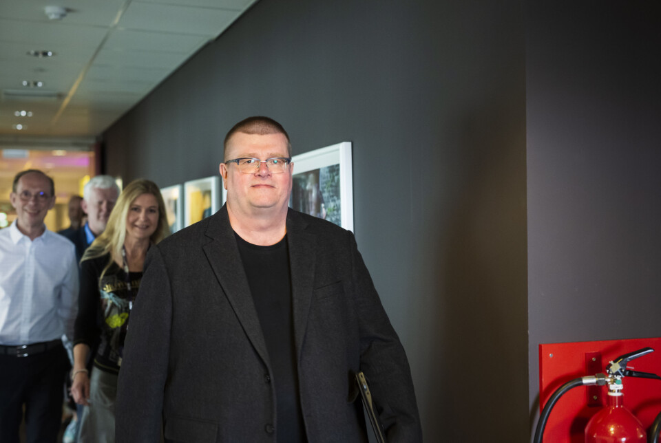 Forhandlingsleder Rolf Johansen fotografert i forbindelse med forhandlingene i 2019. Forhandlingsleder Rolf Johansen fotografert i forbindelse med forhandlingene i 2019.