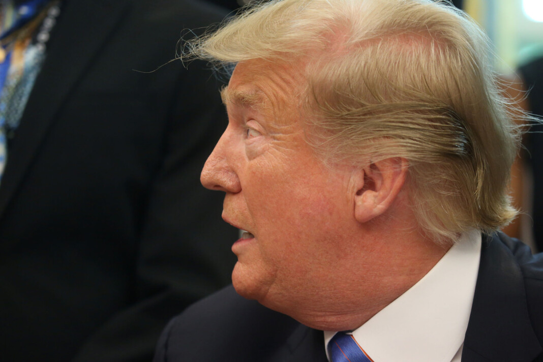 Lørdag ga Donald Trump et 45 minutter langt telefonintervju til Fox News. I intervjuet kom han med 45 usannheter eller feilaktige opplysninger, ifølge Washington Post. Foto: Leah Millis / Reuters / NTB scanpix Lørdag ga Donald Trump et 45 minutter langt telefonintervju til Fox News. I intervjuet kom han med 45 usannheter eller feilaktige opplysninger, ifølge Washington Post. Foto: Leah Millis / Reuters / NTB scanpix