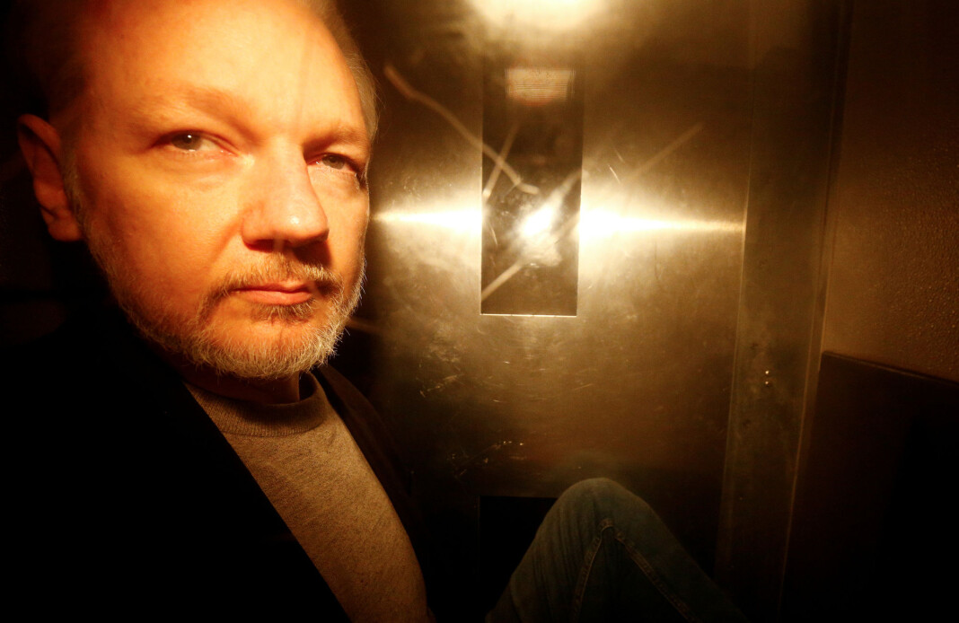 Julian Assange fotografert etter athan fikk sin dom i Southwark Crown Court i London 1. mai. Foto: Henry Nicholls / Reuters / NTB scanpix Julian Assange fotografert etter athan fikk sin dom i Southwark Crown Court i London 1. mai. Foto: Henry Nicholls / Reuters / NTB scanpix