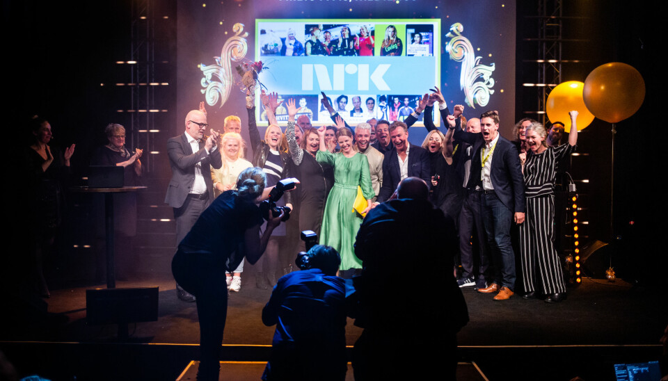 NRK vant den gjeveste prisen under Årets mediepriser i Bergen. Foto: Eskil Wie Furunes