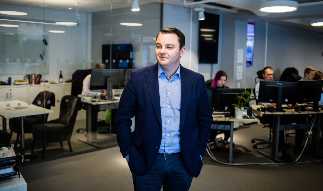 Espen Teigen, tidligere politisk rådgiver for Sylvi Listhaug, står inne i lokalene til Nettavisen i Akersgata. Foto: Eskil Wie Furunes Espen Teigen, tidligere politisk rådgiver for Sylvi Listhaug, står inne i lokalene til Nettavisen i Akersgata. Foto: Eskil Wie Furunes