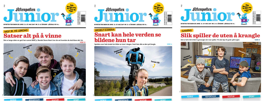 Her er tre av forsidene elevene fikk velge mellom denne uken. Forsiden om gaming vant, fordi elevene ville lære mer og lese om kranglingen, ifølge redaksjonssjefen. De håpet også at andre, som ikke spiller, kunne lære mer om gaming. Her er tre av forsidene elevene fikk velge mellom denne uken. Forsiden om gaming vant, fordi elevene ville lære mer og lese om kranglingen, ifølge redaksjonssjefen. De håpet også at andre, som ikke spiller, kunne lære mer om gaming.