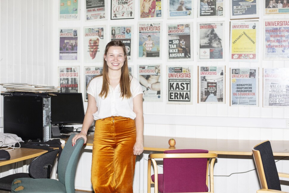 Selma Joner er ny redaktør i Norges største studentavis, Universitas, som dekker student-Oslo. Foto: Odin Drønen / Universitas Selma Joner er ny redaktør i Norges største studentavis, Universitas, som dekker student-Oslo. Foto: Odin Drønen / Universitas