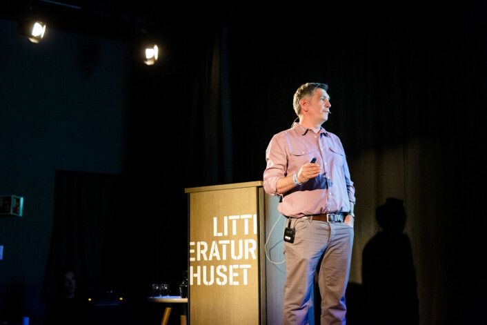 Sikkerhetssjef i BBC, Tim Moffat, delte BBCs metoder på Dokfestivalen i Fredrikstad. Foto: Kristine Lindebø Sikkerhetssjef i BBC, Tim Moffat, delte BBCs metoder på Dokfestivalen i Fredrikstad. Foto: Kristine Lindebø