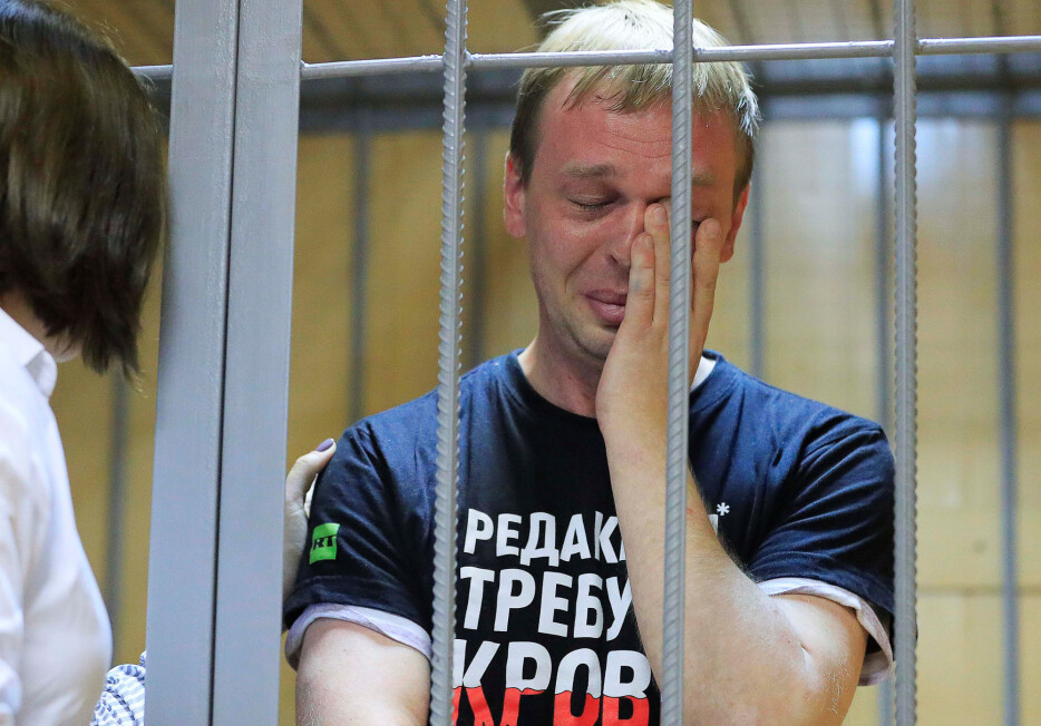Gravejournalisten Ivan Gulunov ble lurt i en felle, mener hans arbeidsgiver. Foto: Reuters / NTB scanpix Gravejournalisten Ivan Gulunov ble lurt i en felle, mener hans arbeidsgiver. Foto: Reuters / NTB scanpix