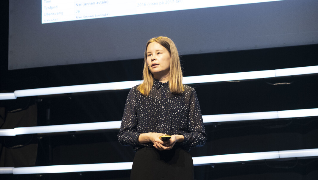 I løpet av august skal Maria Mikkelsen være på plass som VGs reporter i New York. Bildet er tatt på Power of Journalism-konferansen tidligere i år. Foto: Roger Aarli-Grøndalen I løpet av august skal Maria Mikkelsen være på plass som VGs reporter i New York. Bildet er tatt på Power of Journalism-konferansen tidligere i år. Foto: Roger Aarli-Grøndalen