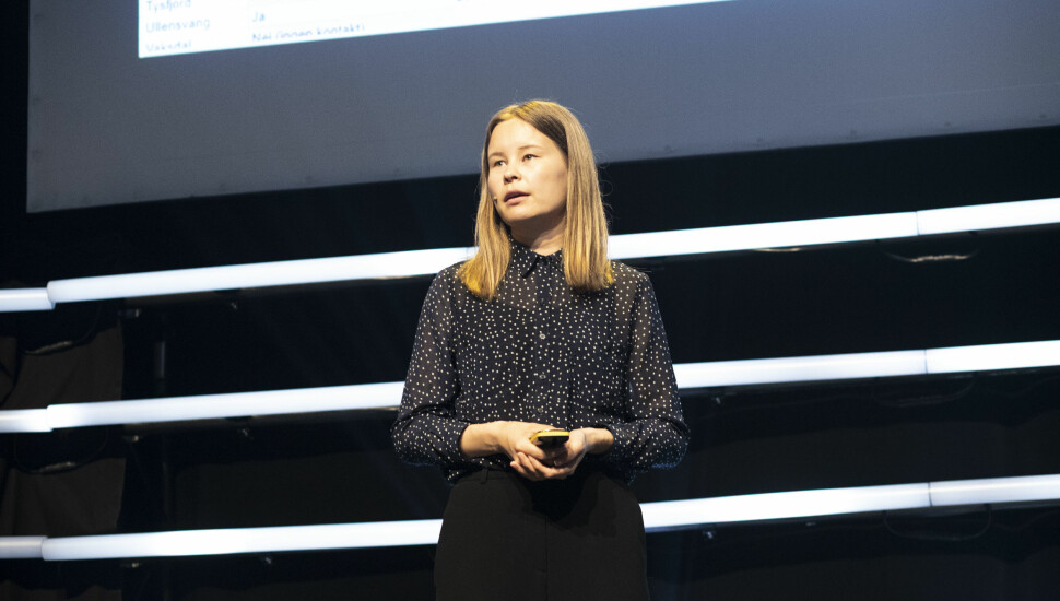 I løpet av august skal Maria Mikkelsen være på plass som VGs reporter i New York. Bildet er tatt på Power of Journalism-konferansen tidligere i år. Foto: Roger Aarli-Grøndalen