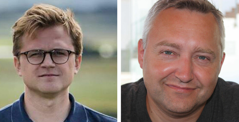 Øystein Kløvstad Langberg (til venstre) blir USA-korrespondent for Aftenposten. I valgkampen og under valget vil Kjetil Hanssen også bidra på New York-kontoret. Foto: Aftenposten