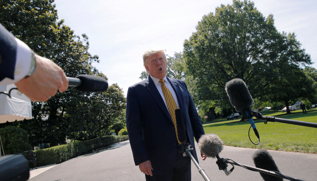 President Donald Trump sier i et intervju søndag at han ikke vil la amerikanske FBI etterforske drapet på saudiarabiske Jamal Khashoggi i Istanbul. Foto: Reuteres /NTB scanpix President Donald Trump sier i et intervju søndag at han ikke vil la amerikanske FBI etterforske drapet på saudiarabiske Jamal Khashoggi i Istanbul. Foto: Reuteres /NTB scanpix